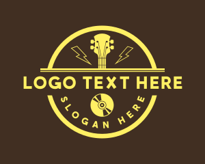 Guitar Band - Guitar Music Band logo design