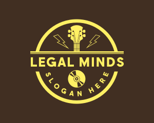 Guitar Music Band Logo