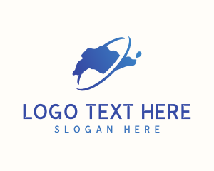Singapore - Travel Singapore Loop logo design