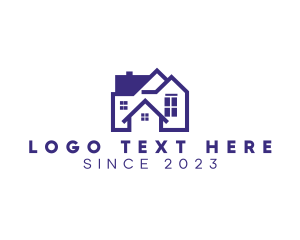 Pink House - Big Blue House logo design