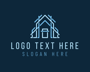 Blueprint - Home Architecture Builder logo design