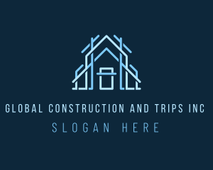 Real Estate - Home Architecture Builder logo design