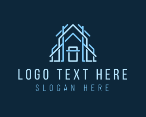 Residence - Home Architecture Builder logo design