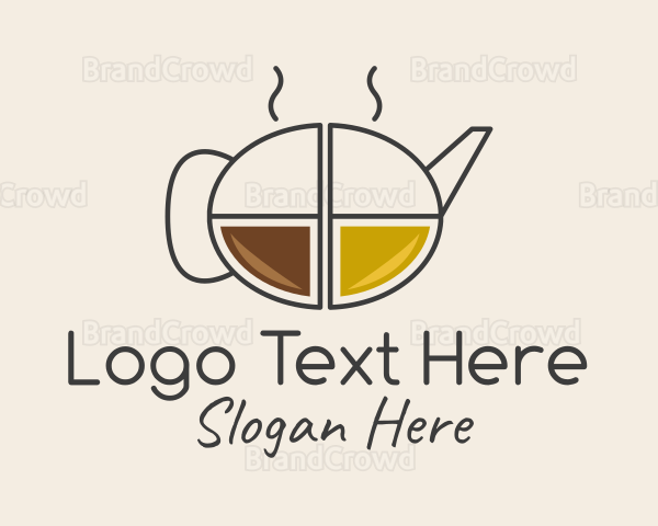 Minimalist Coffee Pot Logo