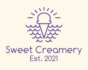 Summer Ice Cream logo design