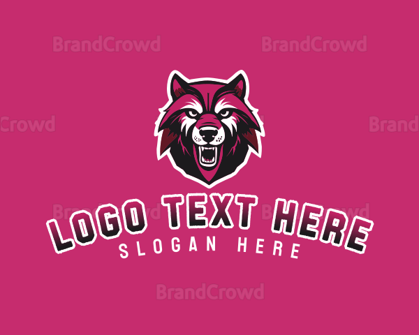 Sport Team Wolf Mascot Logo