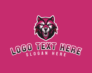 Sport Team Wolf Mascot logo design