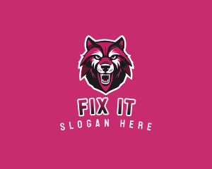 Sport Team Wolf Mascot logo design