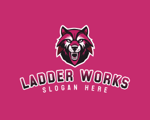 Sport Team Wolf Mascot logo design