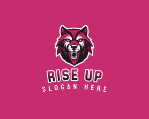 Sport Team Wolf Mascot logo design