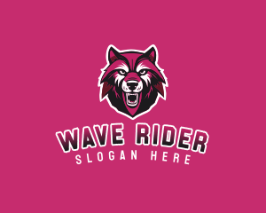 Sport Team Wolf Mascot logo design