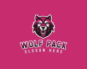 Sport Team Wolf Mascot logo design