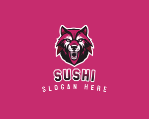 Sport Team Wolf Mascot logo design