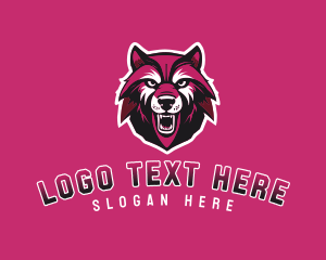 Wolf - Angry Fierce Wolf logo design