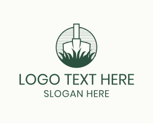 Grass - Minimalist Shovel Grass logo design