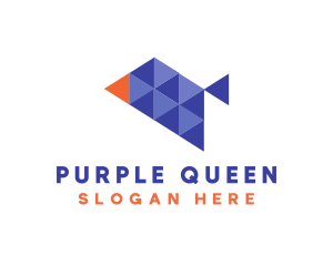 Triangle Purple Bird logo design