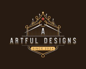 Needle Royalty Tailor Couture logo design