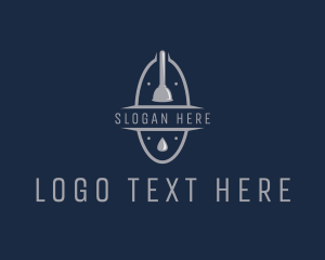 Clog - Plunger Plumbing Tool logo design