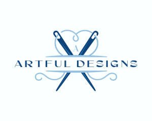 Needle Thread Dressmaking logo design