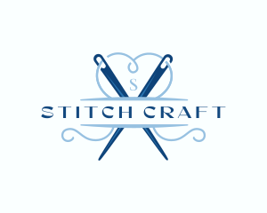 Stitch - Needle Thread Dressmaking logo design