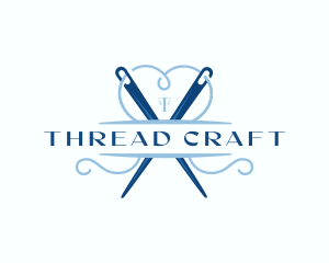 Needle Thread Dressmaking logo design