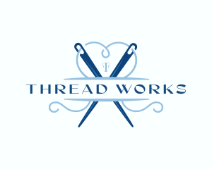 Needle Thread Dressmaking logo design