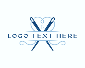 Love - Needle Thread Dressmaking logo design