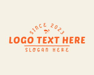 Typography - Playful Fun Brand logo design