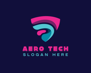 Tech Cybersecurity Software logo design