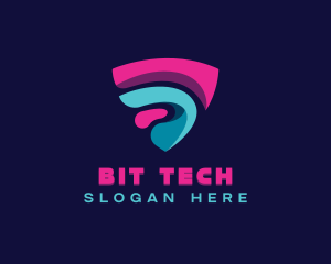 Tech Cybersecurity Software logo design