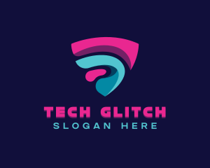 Tech Cybersecurity Software logo design