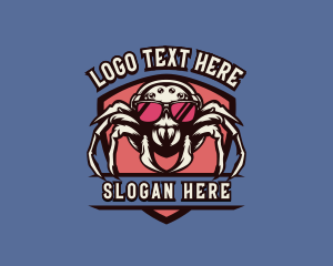 Game - Gaming Spider Shield logo design