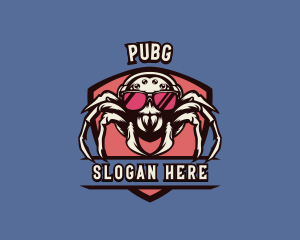 Gaming Spider Shield logo design