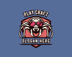 Game - Gaming Spider Shield logo design
