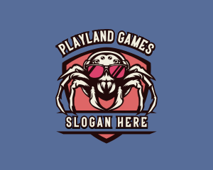 Game - Gaming Spider Shield logo design