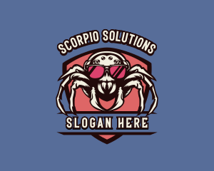 Gaming Spider Shield logo design