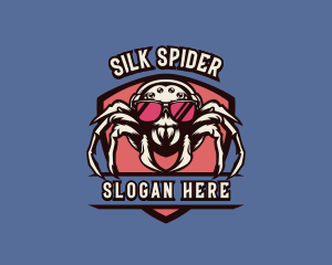 Gaming Spider Shield logo design