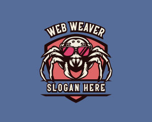 Spider - Gaming Spider Shield logo design