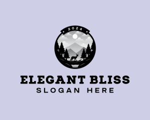 Elk - Mountain Camp Summit logo design