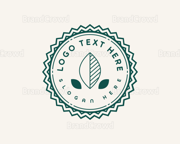 Salad Leaf Herb Logo