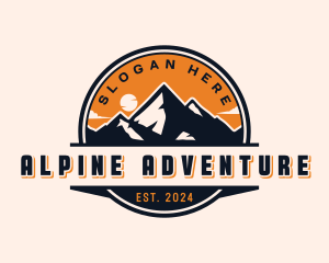 Mountain Peak Adventure Trail logo design