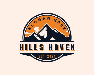 Mountain Peak Adventure Trail logo design