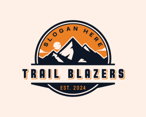 Mountain Peak Adventure Trail logo design