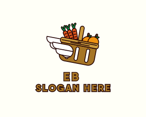 Canned Food - Food Grocery Delivery Basket logo design