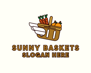 Picnic - Food Grocery Delivery Basket logo design