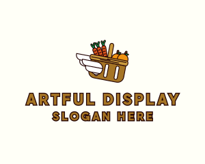 Food Grocery Delivery Basket logo design