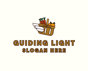 Food Grocery Delivery Basket logo design