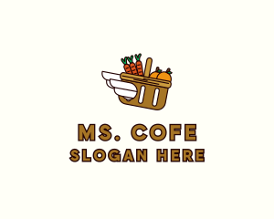 Food Grocery Delivery Basket logo design