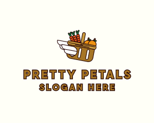 Food Grocery Delivery Basket logo design