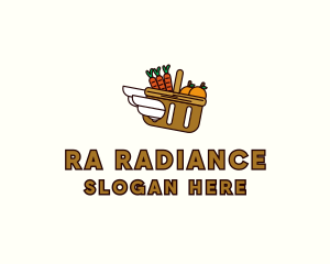 Food Grocery Delivery Basket logo design